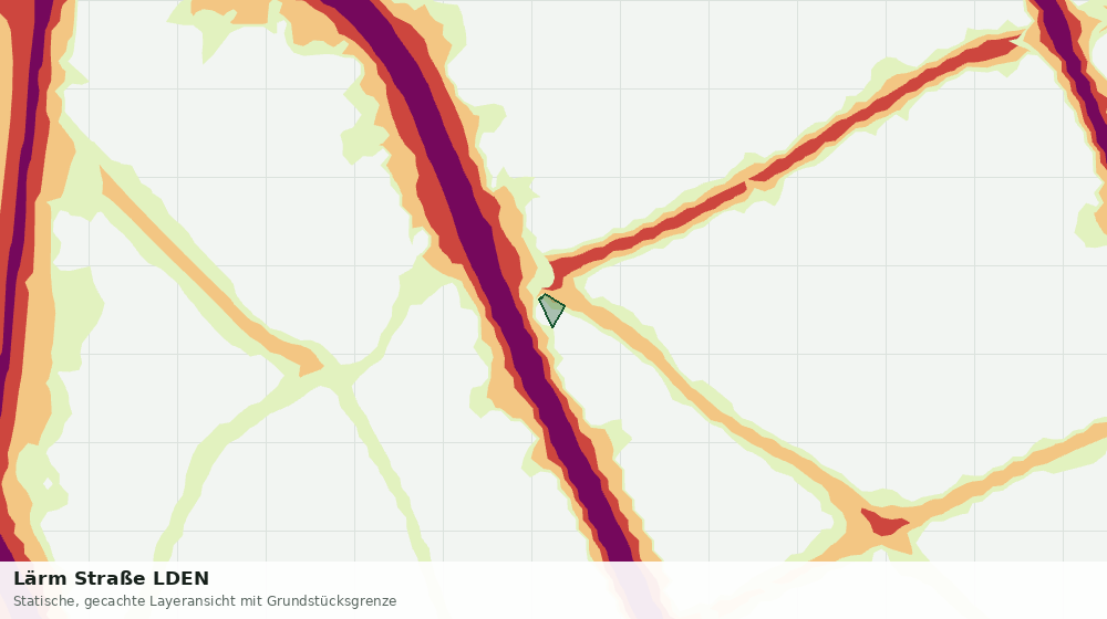 Statische Kartenansicht: Lärm Straße LDEN
