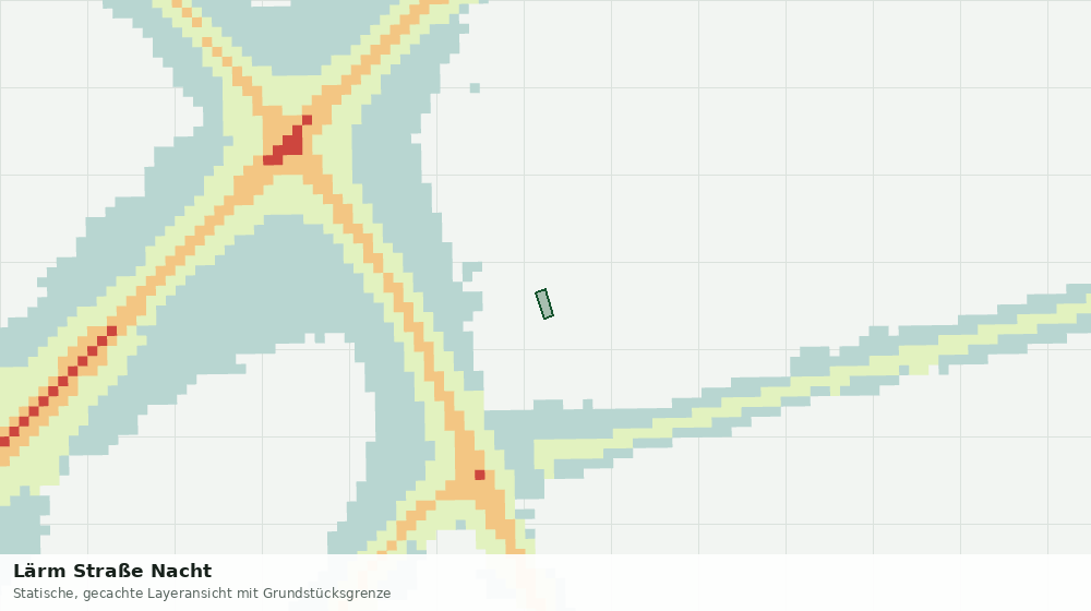 Statische Kartenansicht: Lärm Straße Nacht