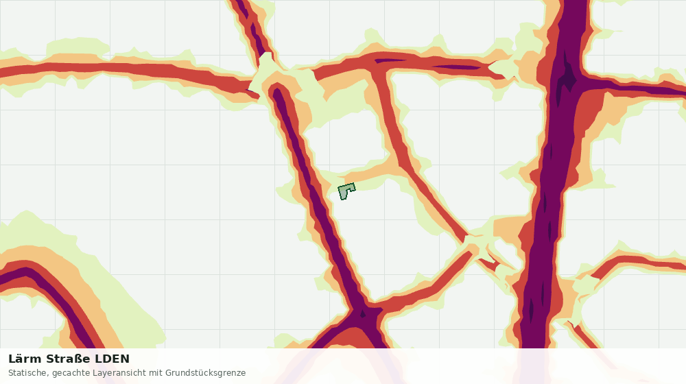 Statische Kartenansicht: Lärm Straße LDEN