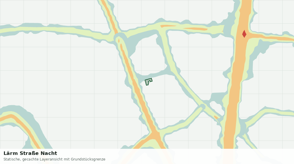 Statische Kartenansicht: Lärm Straße Nacht