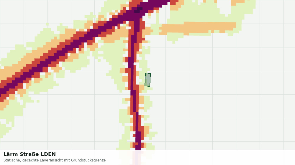 Statische Kartenansicht: Lärm Straße LDEN