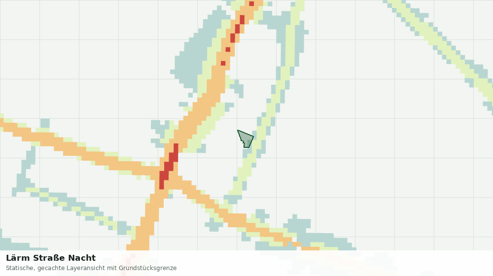 Statische Kartenansicht: Lärm Straße Nacht