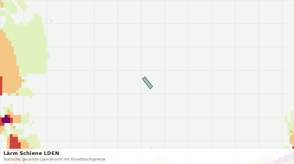 Statische Kartenansicht: Lärm Schiene LDEN