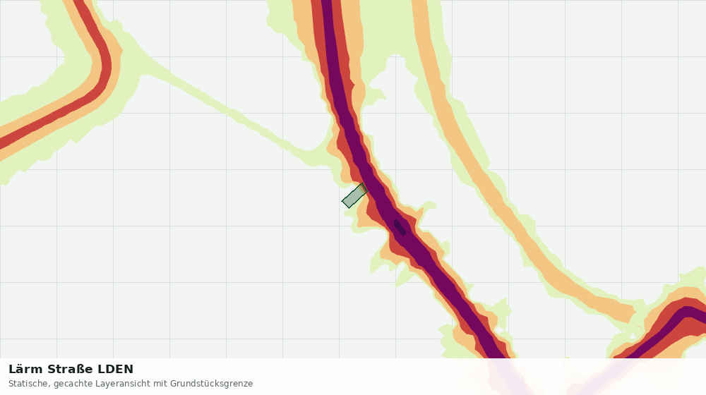 Statische Kartenansicht: Lärm Straße LDEN