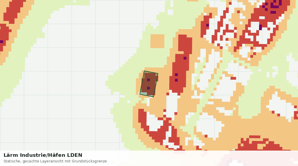 Statische Kartenansicht: Lärm Industrie/Häfen LDEN