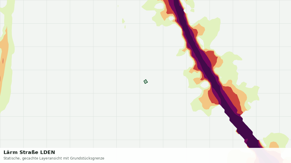 Statische Kartenansicht: Lärm Straße LDEN
