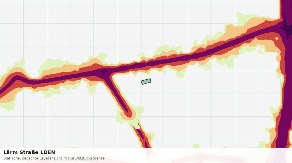 Statische Kartenansicht: Lärm Straße LDEN