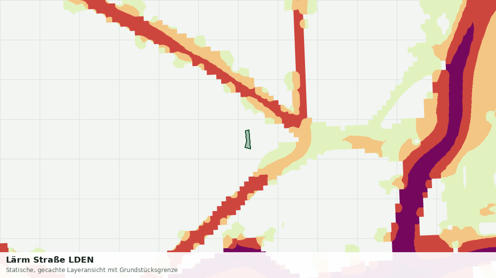 Statische Kartenansicht: Lärm Straße LDEN