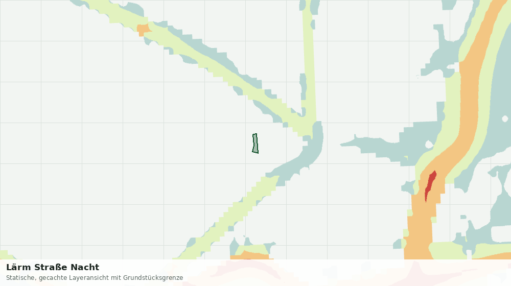 Statische Kartenansicht: Lärm Straße Nacht