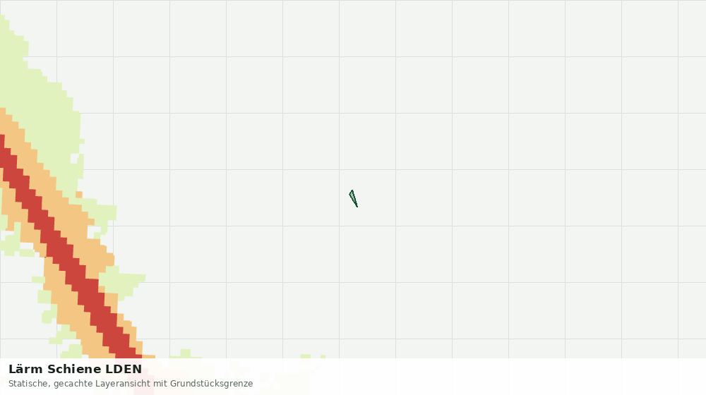 Statische Kartenansicht: Lärm Schiene LDEN