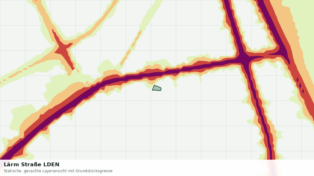 Statische Kartenansicht: Lärm Straße LDEN