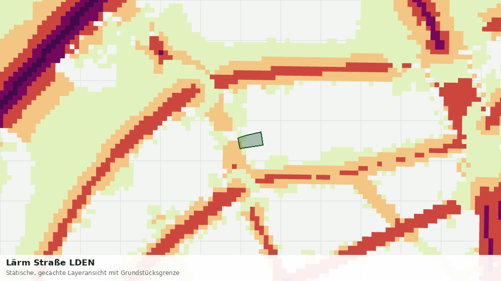 Statische Kartenansicht: Lärm Straße LDEN
