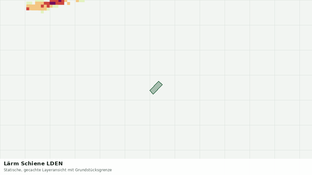 Statische Kartenansicht: Lärm Schiene LDEN