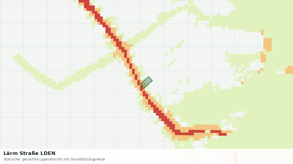 Statische Kartenansicht: Lärm Straße LDEN
