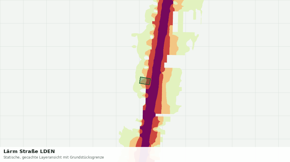 Statische Kartenansicht: Lärm Straße LDEN
