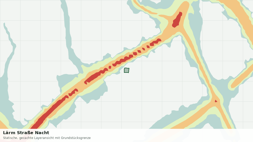 Statische Kartenansicht: Lärm Straße Nacht