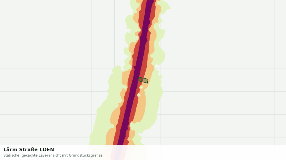 Statische Kartenansicht: Lärm Straße LDEN