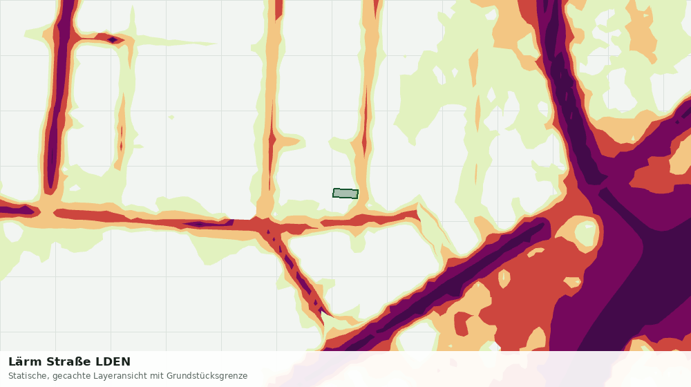 Statische Kartenansicht: Lärm Straße LDEN