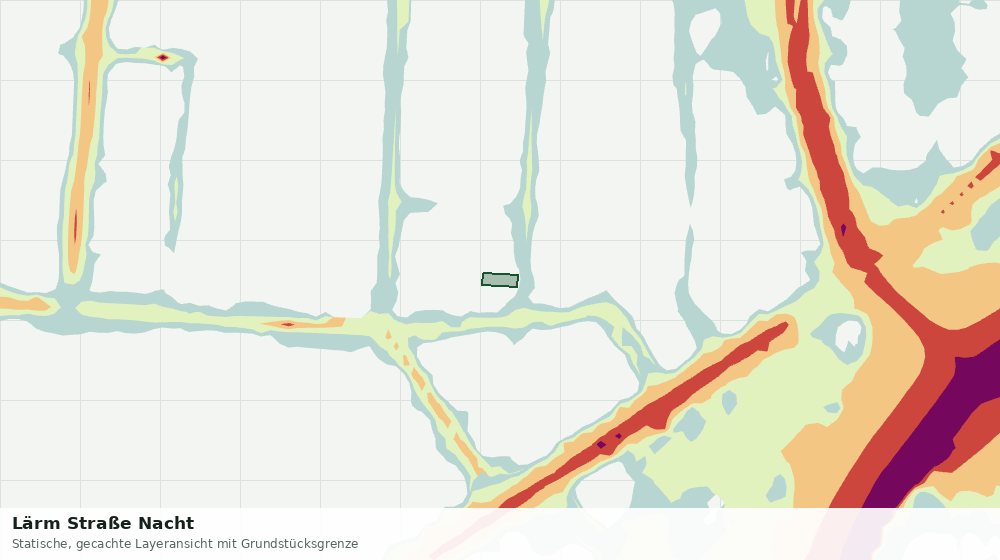 Statische Kartenansicht: Lärm Straße Nacht
