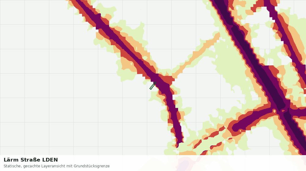 Statische Kartenansicht: Lärm Straße LDEN