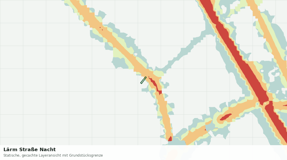 Statische Kartenansicht: Lärm Straße Nacht