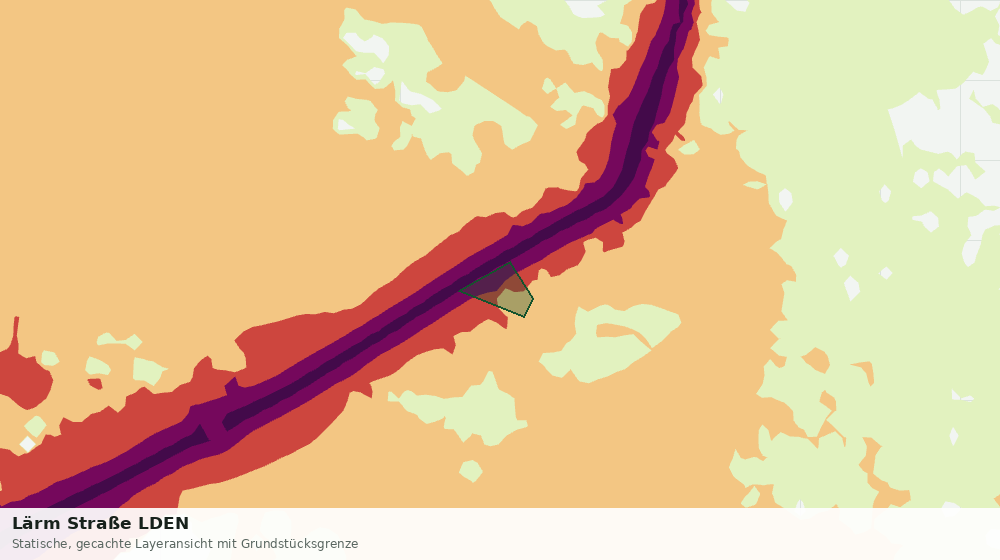 Statische Kartenansicht: Lärm Straße LDEN