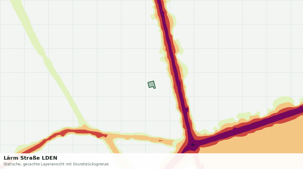 Statische Kartenansicht: Lärm Straße LDEN