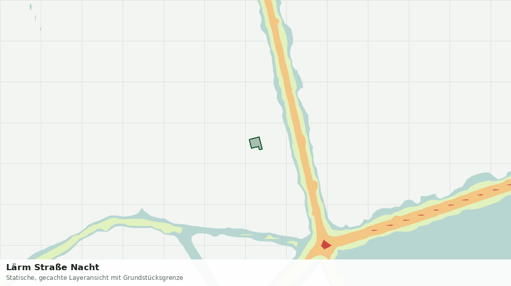 Statische Kartenansicht: Lärm Straße Nacht
