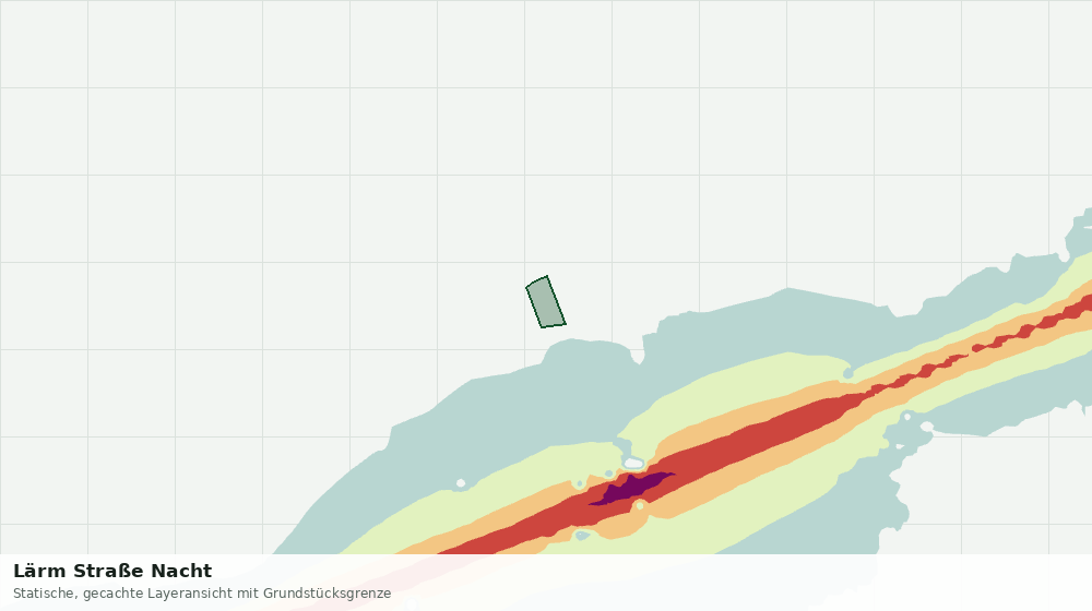 Statische Kartenansicht: Lärm Straße Nacht