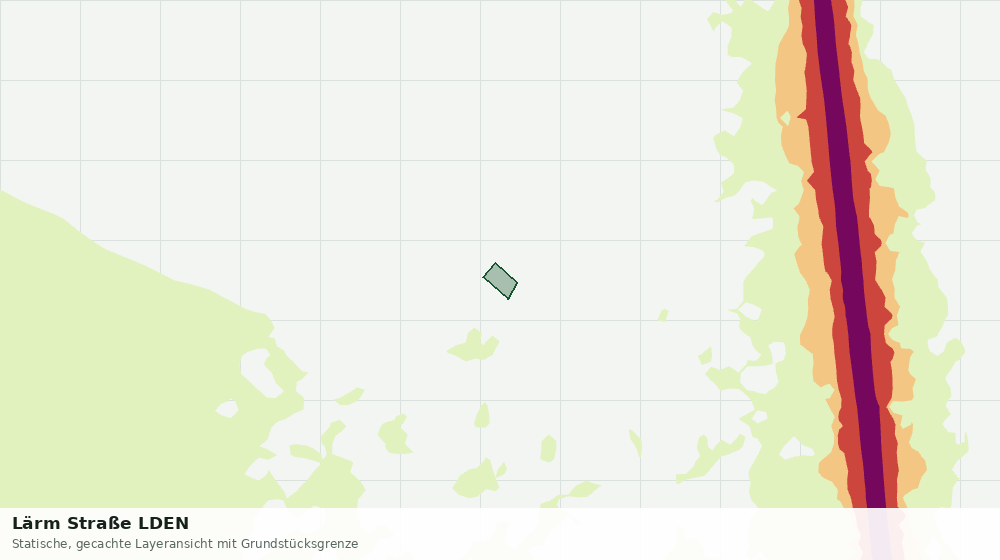 Statische Kartenansicht: Lärm Straße LDEN