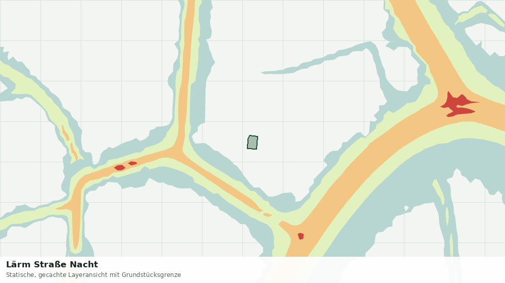 Statische Kartenansicht: Lärm Straße Nacht