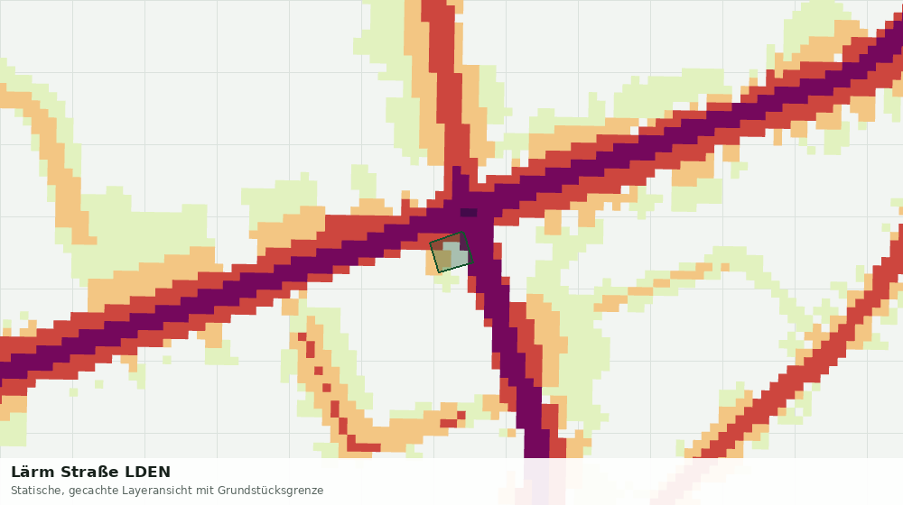 Statische Kartenansicht: Lärm Straße LDEN
