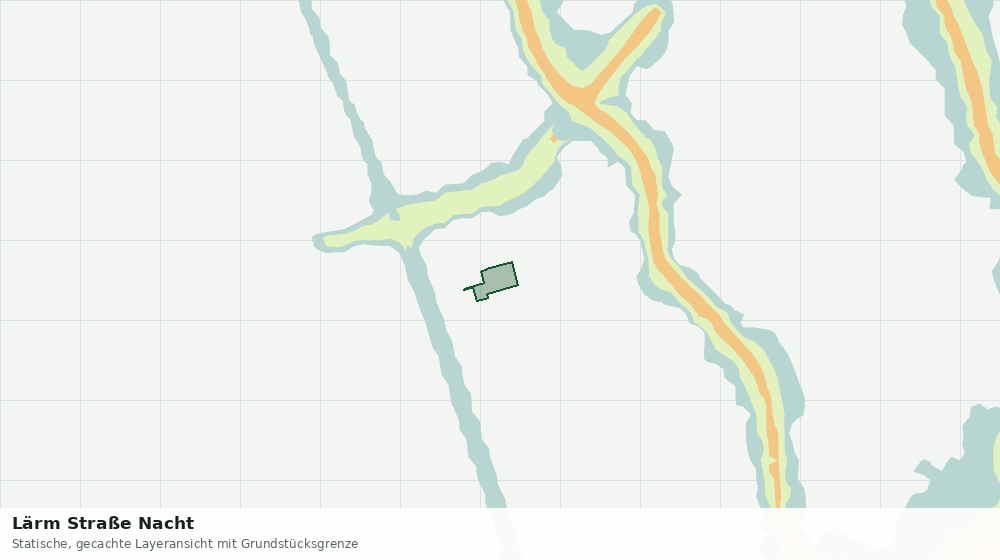 Statische Kartenansicht: Lärm Straße Nacht