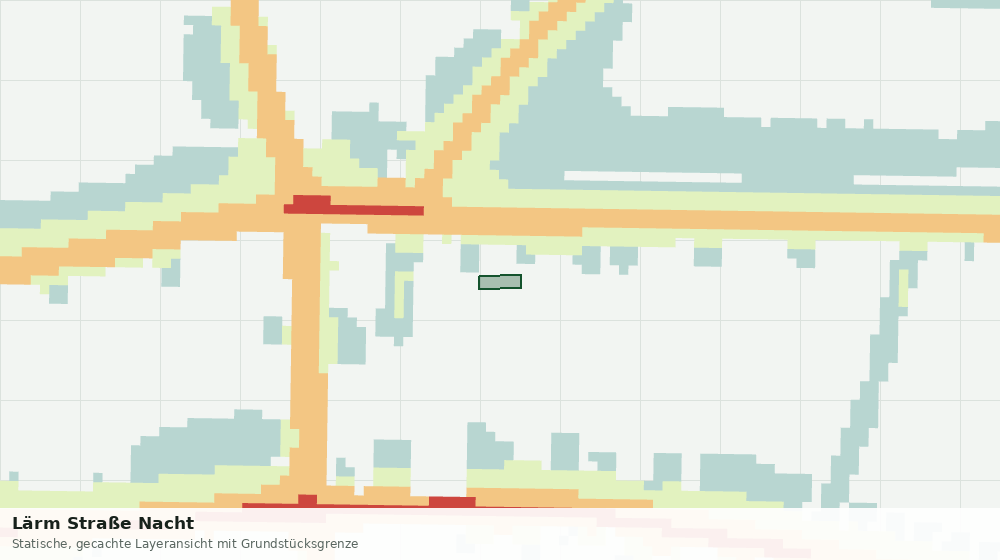 Statische Kartenansicht: Lärm Straße Nacht
