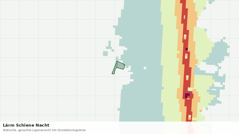 Statische Kartenansicht: Lärm Schiene Nacht