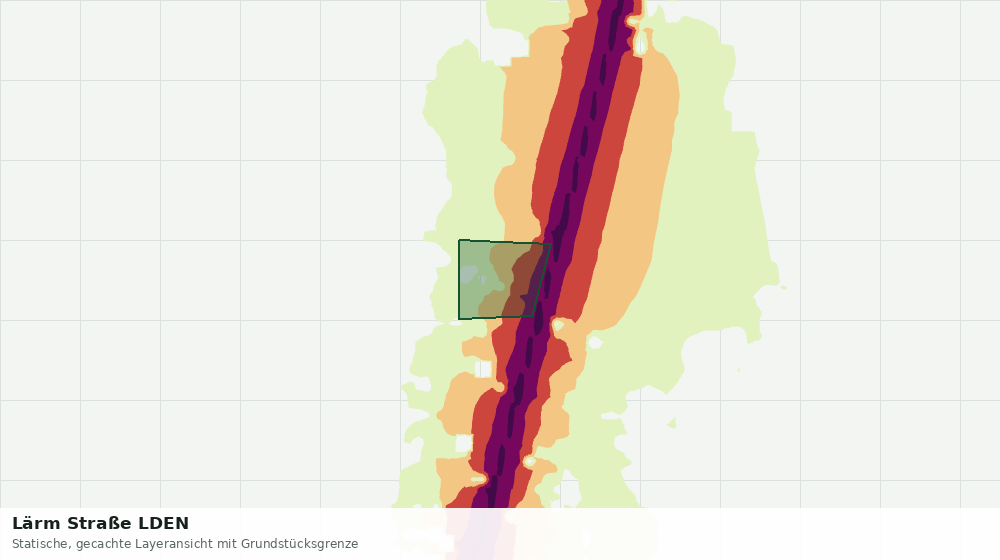 Statische Kartenansicht: Lärm Straße LDEN