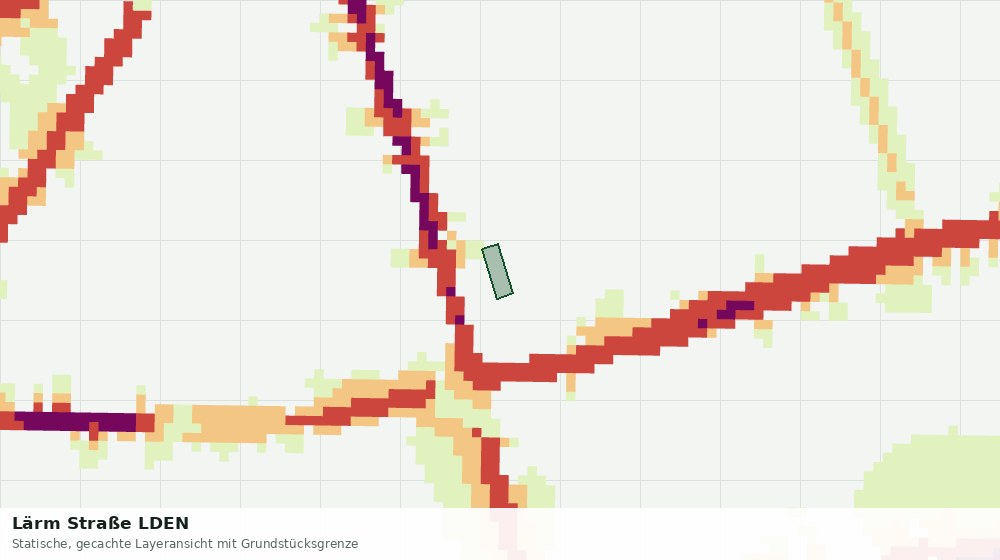 Statische Kartenansicht: Lärm Straße LDEN