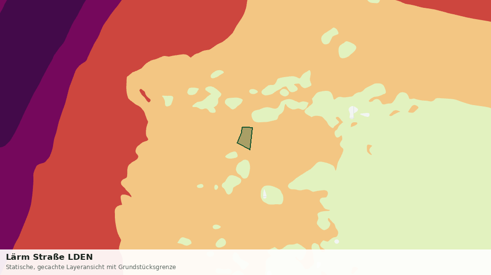 Statische Kartenansicht: Lärm Straße LDEN