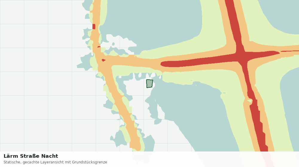 Statische Kartenansicht: Lärm Straße Nacht