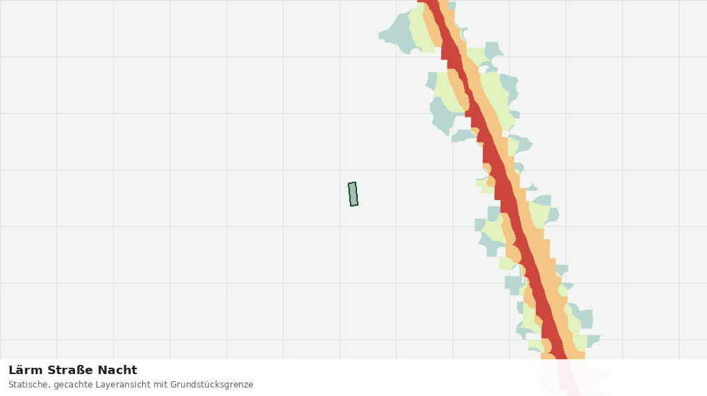 Statische Kartenansicht: Lärm Straße Nacht