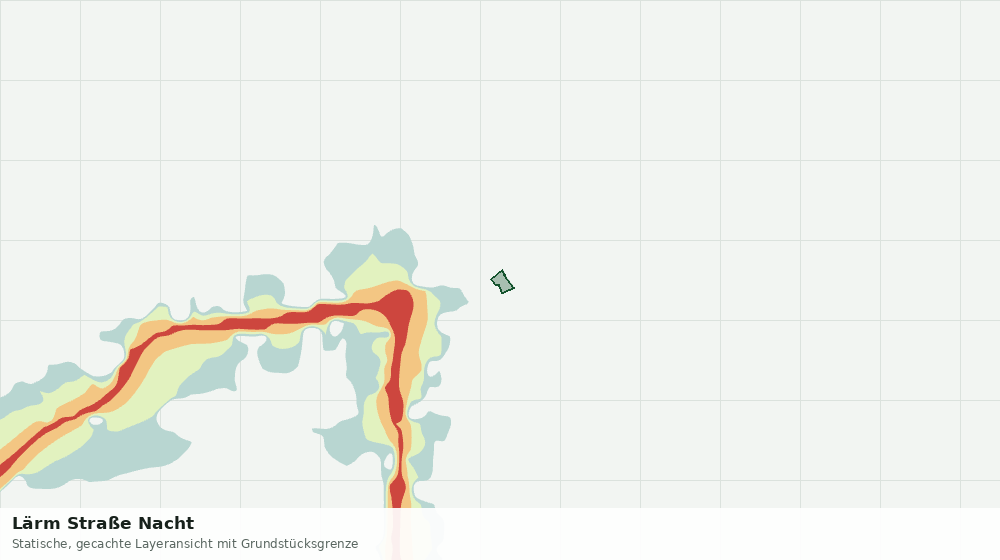 Statische Kartenansicht: Lärm Straße Nacht