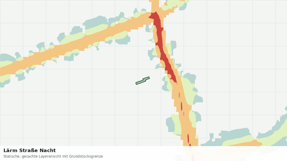 Statische Kartenansicht: Lärm Straße Nacht