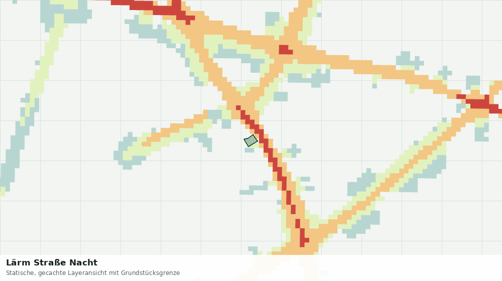Statische Kartenansicht: Lärm Straße Nacht