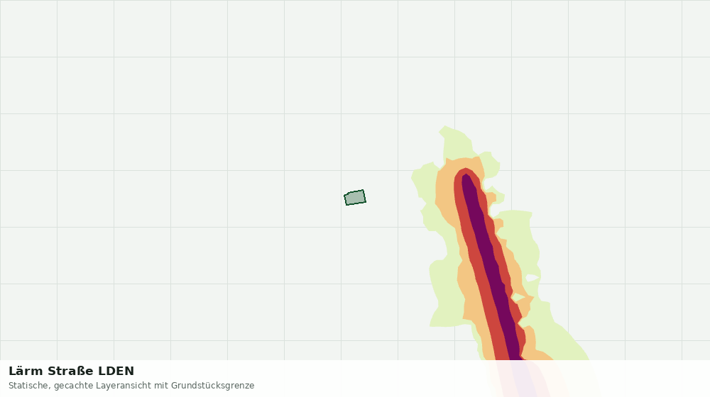 Statische Kartenansicht: Lärm Straße LDEN
