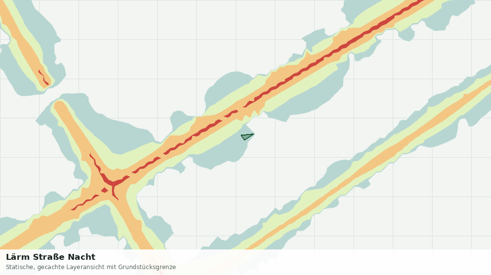 Statische Kartenansicht: Lärm Straße Nacht