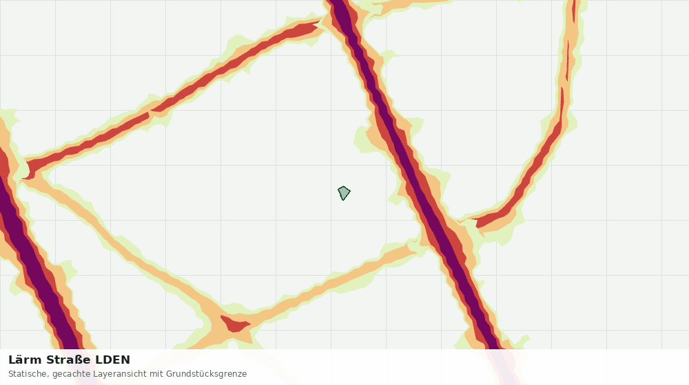 Statische Kartenansicht: Lärm Straße LDEN