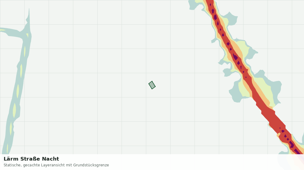 Statische Kartenansicht: Lärm Straße Nacht
