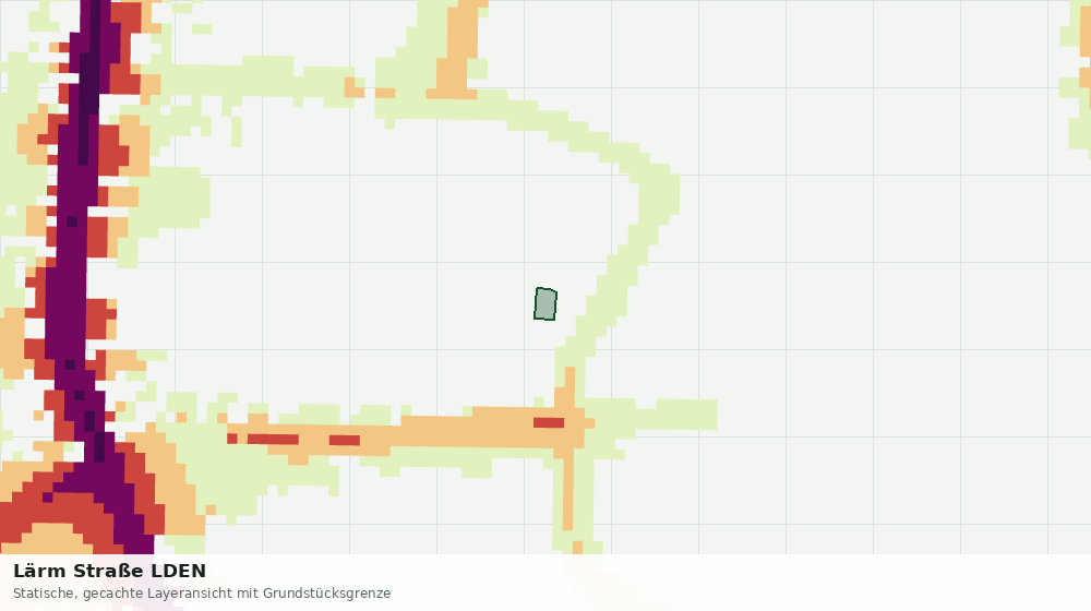 Statische Kartenansicht: Lärm Straße LDEN