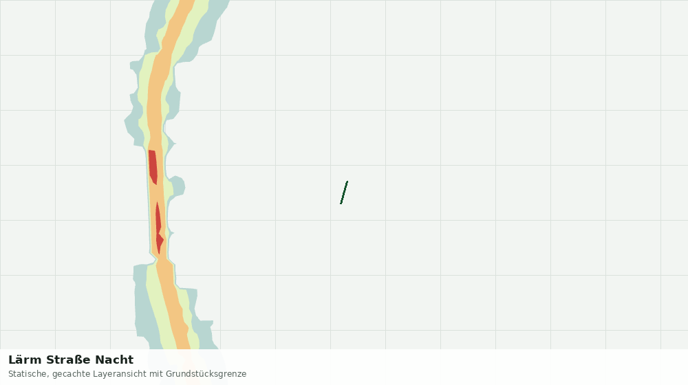Statische Kartenansicht: Lärm Straße Nacht