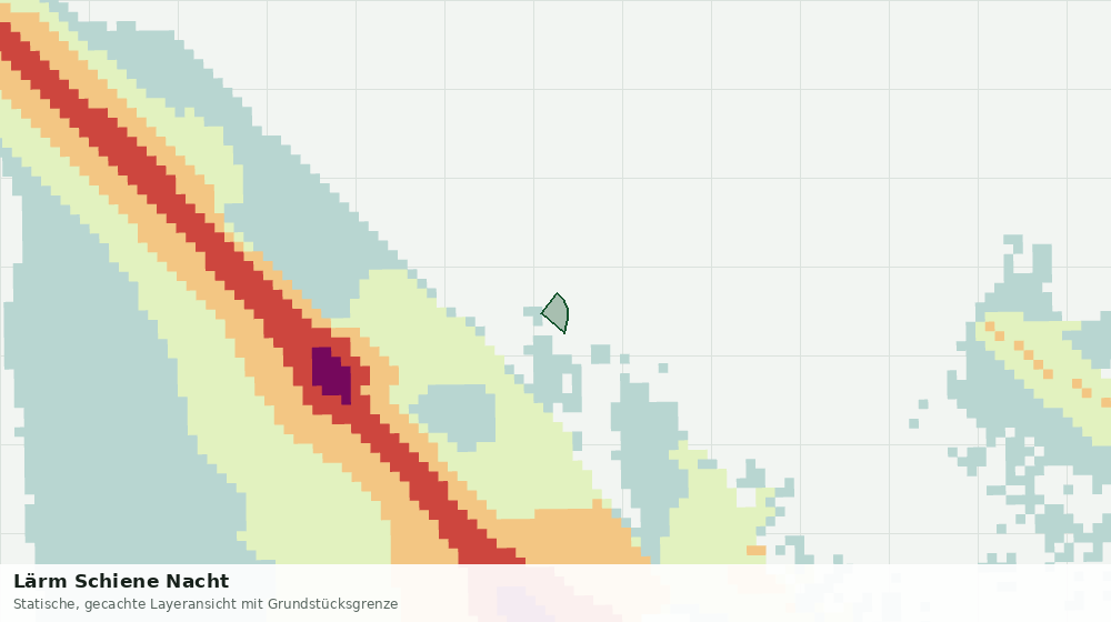 Statische Kartenansicht: Lärm Schiene Nacht